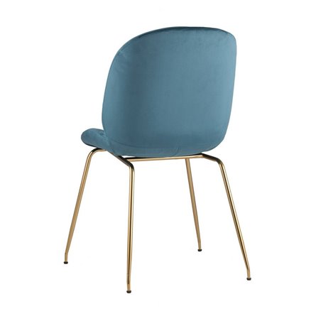 Beetle маренго, металлический каркас, бархатная обивка, золотые ножки