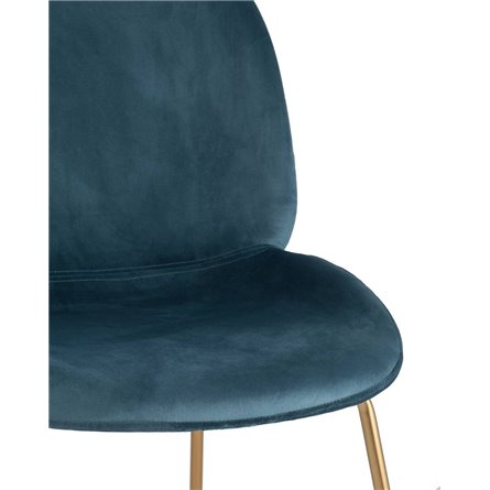 Beetle маренго, металлический каркас, бархатная обивка, золотые ножки