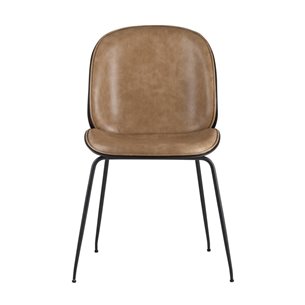 Beetle PU бежевый, металлический каркас, черные ножки