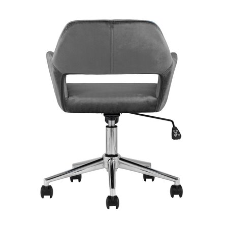 Ross велюр серый крестовина металл