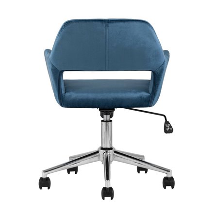 Ross велюр синий крестовина металл