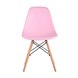 Eames DSW розовый, литой полипропилен, стальной каркас, массив бука