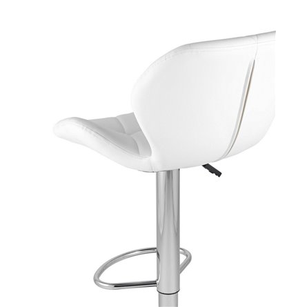 Бон белый обивка экокожа на хромированной ножке