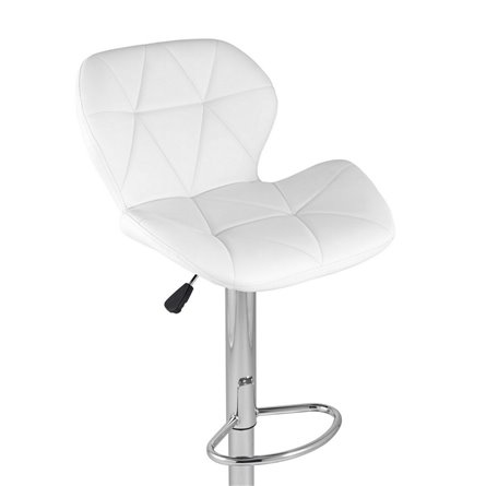 Бон белый обивка экокожа на хромированной ножке