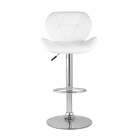 Бон белый обивка экокожа на хромированной ножке