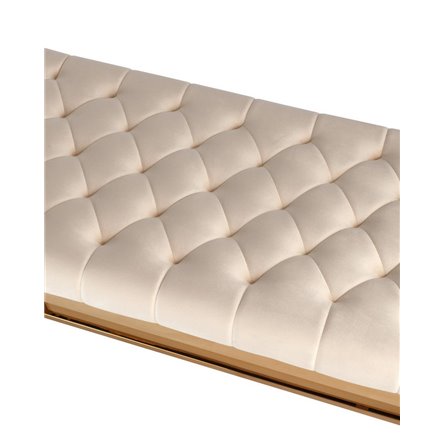 БРУКЛИН сталь золото, нержавеющая сталь, обивка сиденья бежевый велюр