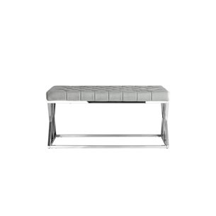 ИНСИГНИЯ серый велюр нержавеющая сталь серебро