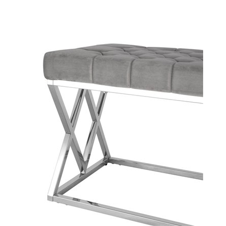 ИНСИГНИЯ серый велюр нержавеющая сталь серебро