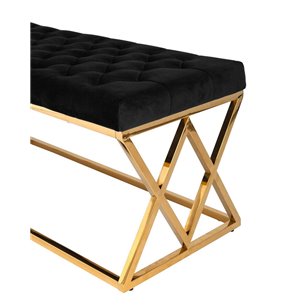 ИНСИГНИЯ нержавеющая сталь, сиденье черный велюр, каркас сталь