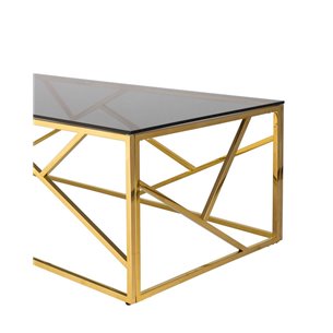 120*60 АРТ ДЕКО золото стекло smoke каркас нержавеющая сталь