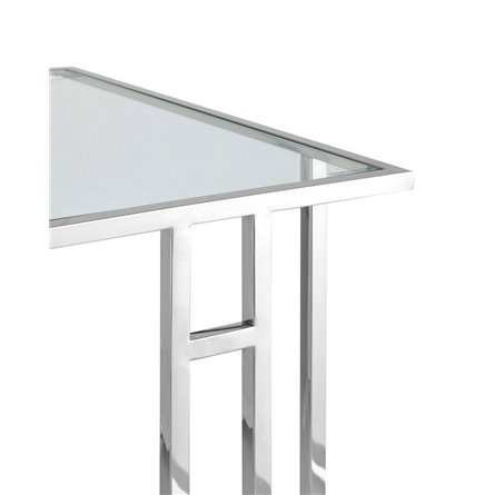 Бостон 50*32 каркас из нержавеющей стали серебро стекло прозрачное