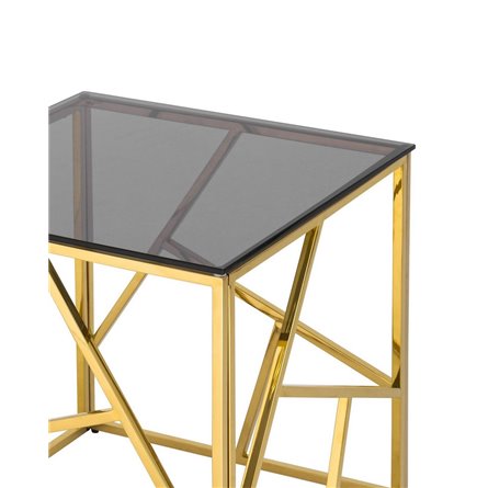 55*55 АРТ ДЕКО золото стекло smoke, каркас нержавеющая сталь