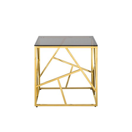 55*55 АРТ ДЕКО золото стекло smoke, каркас нержавеющая сталь