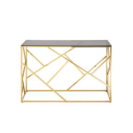 АРТ ДЕКО 120*40 нержавеющая сталь золото стекло темный хром