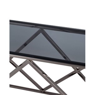 ИНСИГНИЯ 115*30 темный хром стекло smoke