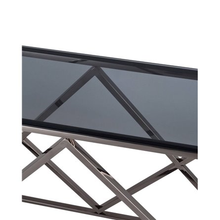 ИНСИГНИЯ 115*30 темный хром стекло smoke