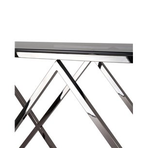 ИНСИГНИЯ 115*30 темный хром стекло smoke