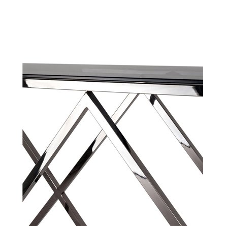 ИНСИГНИЯ 115*30 темный хром стекло smoke