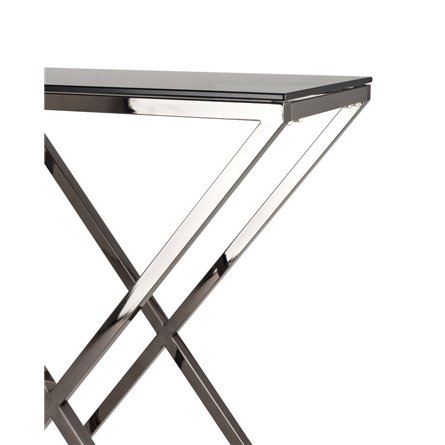 ИНСИГНИЯ 115*30 темный хром стекло smoke