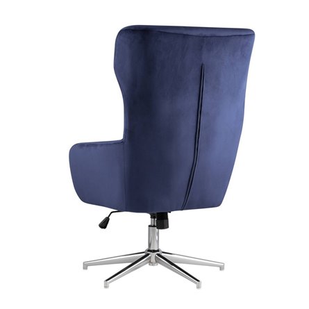 Артис синее обивка велюр регулируемое на металлической ножке