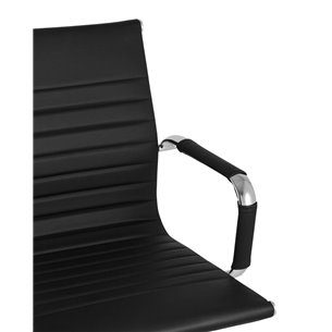 TopChairs Visit черное в обивке из экокожи