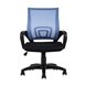 TopChairs Simple офисное голубое в обивке из текстиля с сеткой, механизм качания Top Gun TopChairs Simple офисное голубое в обивке из текстиля с сеткой, механизм качания Top Gun