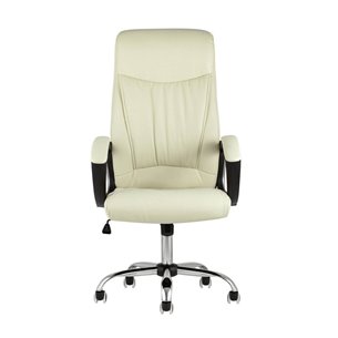 TopChairs Tower офисное черное в обивке из экокожи, механизм качания Top Gun