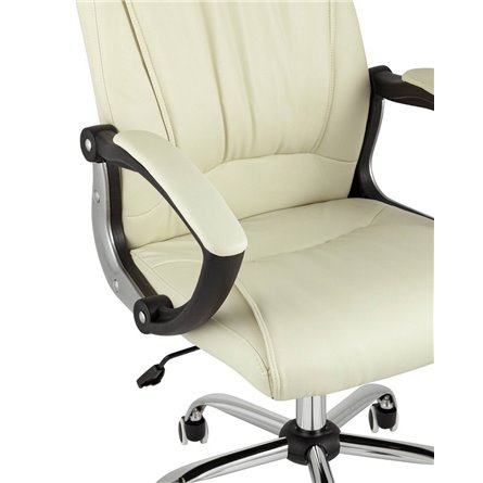 TopChairs Tower офисное черное в обивке из экокожи, механизм качания Top Gun