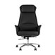 TopChairs Viking офисное черное обивка экокожа, металлический каркас