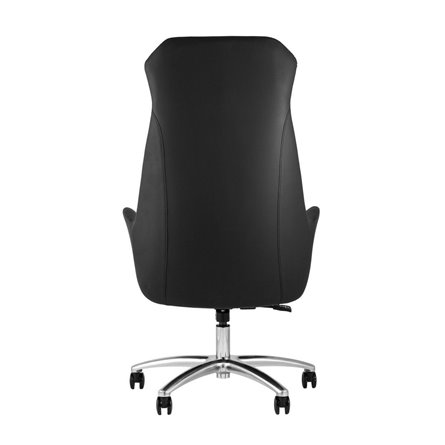 TopChairs Viking офисное черное обивка экокожа, металлический каркас