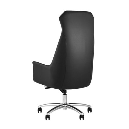 TopChairs Viking офисное черное обивка экокожа, металлический каркас