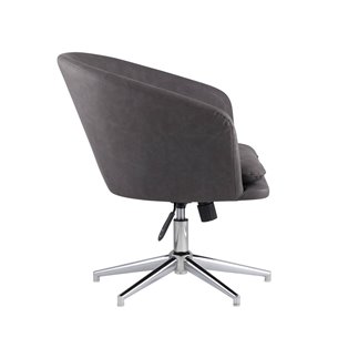 Харис регулируемое серое мягкое обивка замша