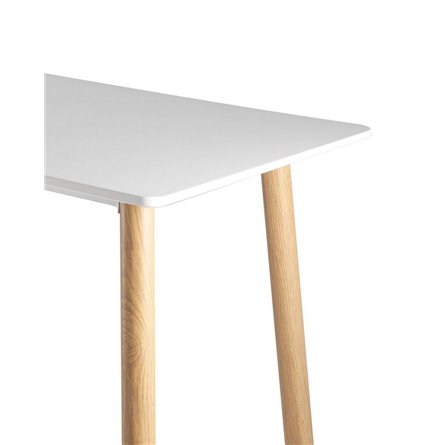 белый, столешница МДФ, ножки сталь с принтом под бук