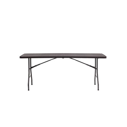 складной чемодан пластиковый Кейт 180 коричневый, стальной каркас, полиэтилен высокой плотности