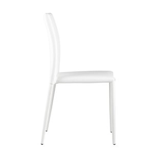 ABNER со спинкой экокожа белый