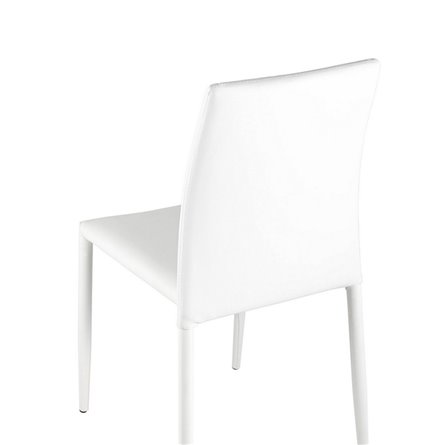 ABNER со спинкой экокожа белый