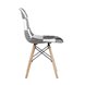 Eames обивка в стиле пэчворк черно-белый, ножки массив бука