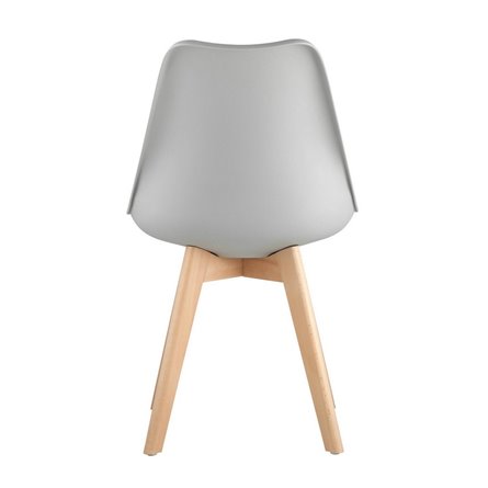 FRANKFURT серый, каркас массив бука, спинка качественный пластик, обивка сиденья экокожа