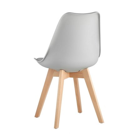 FRANKFURT серый, каркас массив бука, спинка качественный пластик, обивка сиденья экокожа