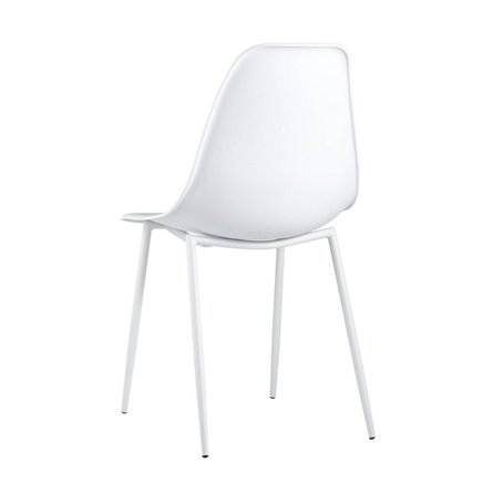 KON белый сиденье прочный пластик ножки металл