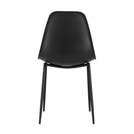 KON черный сиденье прочный пластик ножки металл