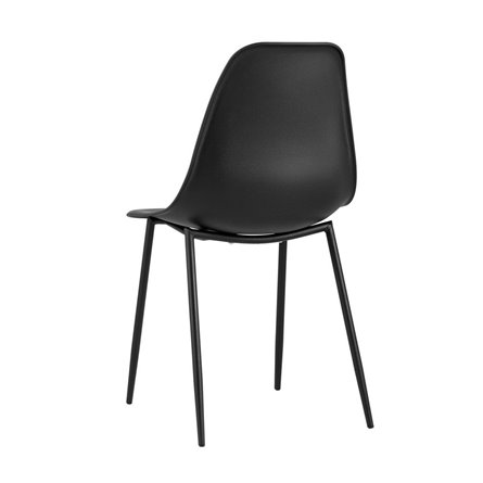 KON черный сиденье прочный пластик ножки металл