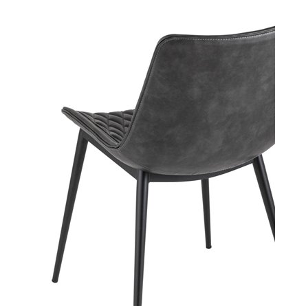 кухонный Texas мягкая обивка из экокожи, цвет серый, ножки черные