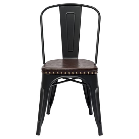 Tolix SOFT черный матовый, экокожа, пластик, металл