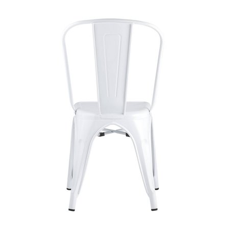 Tolix белый глянцевый, экокожа, пластик, металл