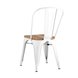 TOLIX WOOD белый глянцевый, каркас металлический, сиденье деревянное TOLIX WOOD белый глянцевый, каркас металлический, сиденье деревянное