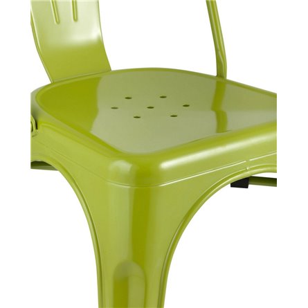 Tolix салатовый глянцевый, экокожа, пластик, металл