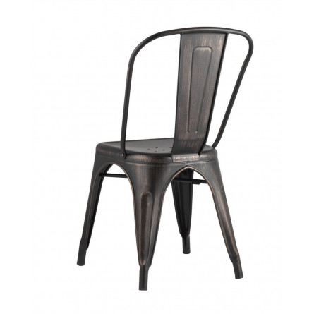 Tolix черный патина золото, оцинкованный металл с порошковым напылением