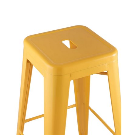 Tolix желтый глянцевый, металл, пластик