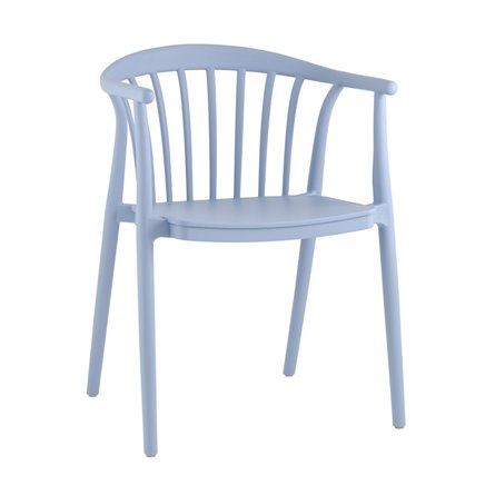 Tolix WOOD со спинкой серебристый матовый, металл, дерево Tolix WOOD со спинкой серебристый матовый, металл, дерево